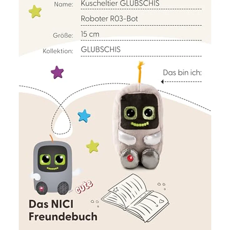 Nici Spieluhr My First NICI Stern mit Hase Fjella, mechanisch und waschbar, pastellfarben – Bild 6