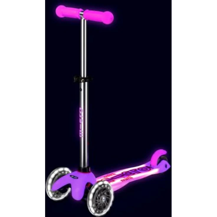 Micro Mini Deluxe Glow LED Plus Frosty Pink, Scooter mit leuchtenden Elementen ohne Batterien – Bild 5