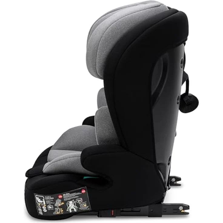 BooBoo Autokindersitz Safety Monaco mit Isofix, mitwachsend für Kinder von 76-150 cm, i-Size, 5-Punkt-Gurt, ergonomische Sitzfläche – Bild 3