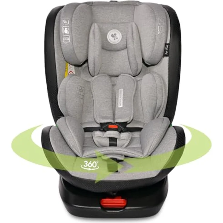 Lorelli Nebula i-Size Kindersitz, Reboarder mit 360° Drehung, Isofix, SPS-Seitenaufprallschutz, für Kinder 40-150 cm, abnehmbarer Bezug – Bild 1