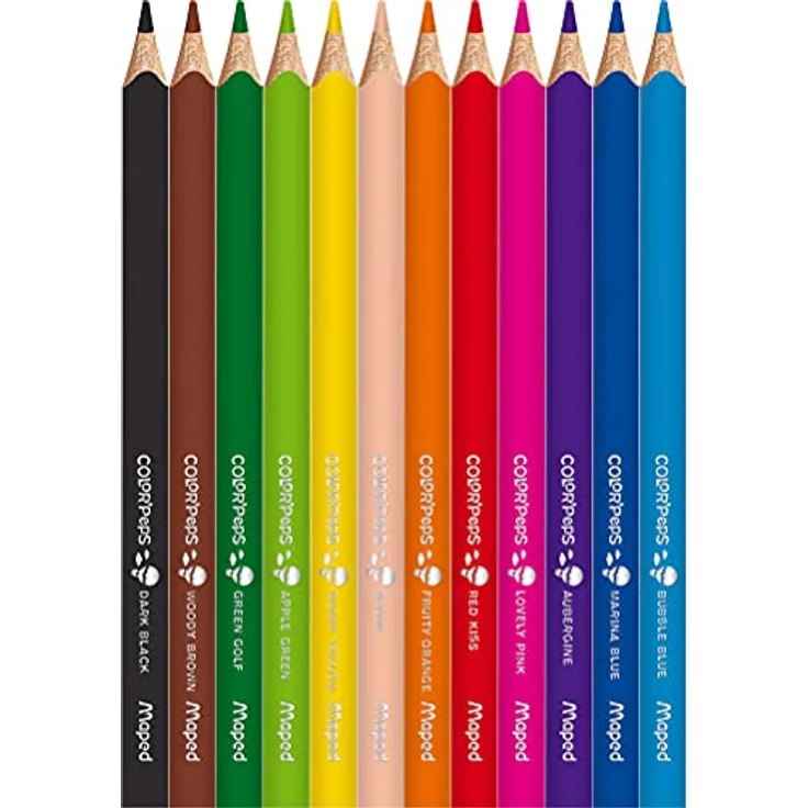 Maped - M834010 - Packung mit 12 Stück, Buntstifte Color Peps Maxi – Bild 4