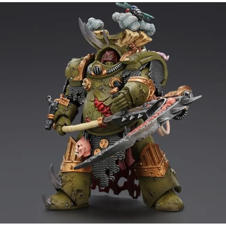 Joy Toy Warhammer 40k Actionfigur 1/18 Death Guard Deathshroud Terminator 1, 14 cm mit Manreaper und Plaguespurter Gauntlet, detailreich und beweglich – Bild 9