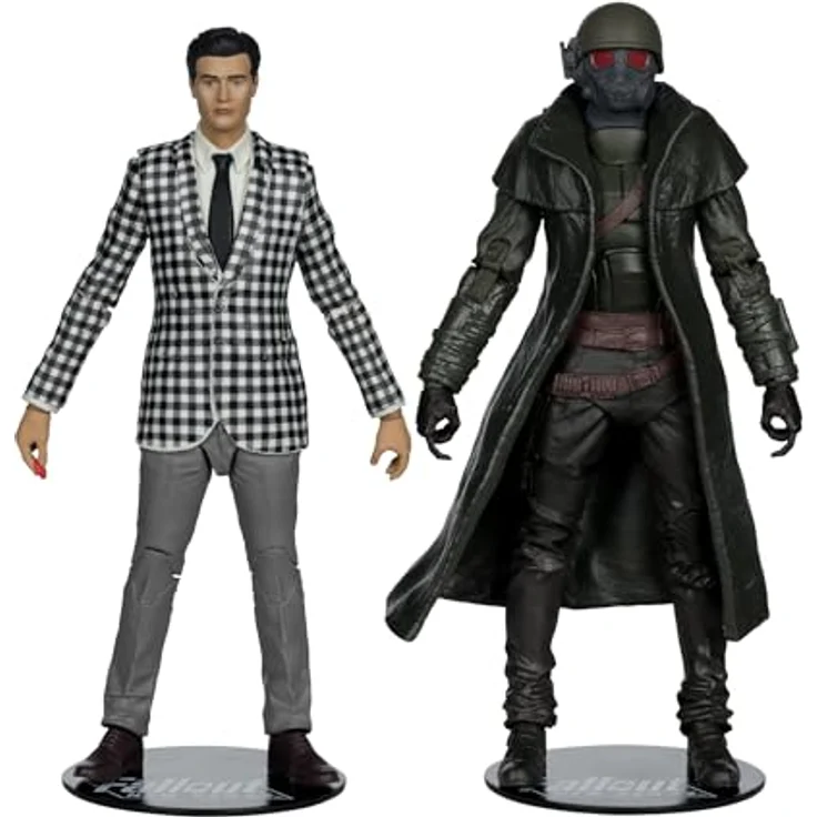 McFarlane Fallout: New Vegas Statue 2-Pack, Riot Ranger Armor & Benny Survivor, 18 cm, detailreiche Figuren mit 22 beweglichen Teilen und Sammelkarten – Bild 3