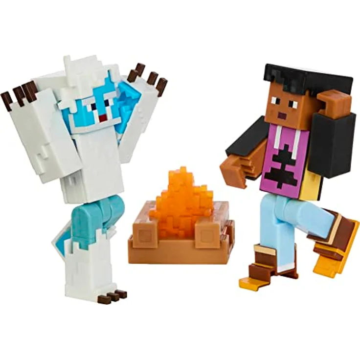 Minecraft Creator Storypack, Sammelfiguren Set mit 2 Actionfiguren und 3 DLCs für Camp Enderwood – Bild 5
