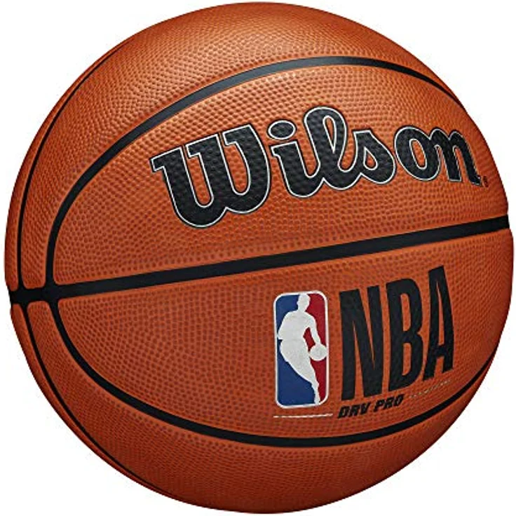 Wilson Basketball NBA DRV PRO, Outdoor, Tackskin Gummi, Größe: 6, Braun – Bild 2