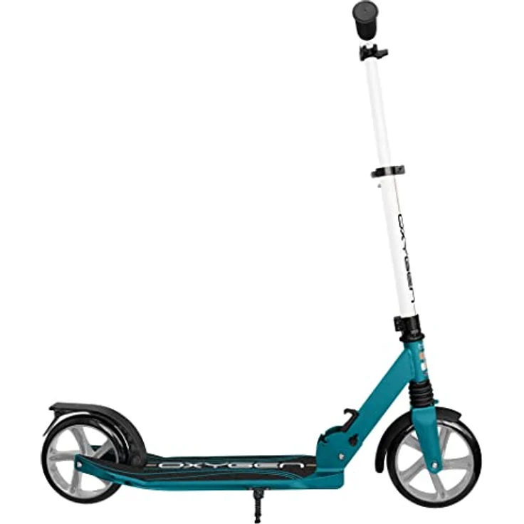 Skids Control Oxygen 2-Rad Kinderroller, Faltbar mit Fußbremse, Schwarz/Blaugrün aus Aluminium – Bild 1
