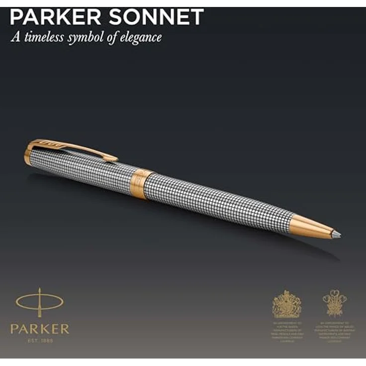 Parker Pen Sonnet, eleganter Schreibstift im klassischen Design, schwarz – Bild 2