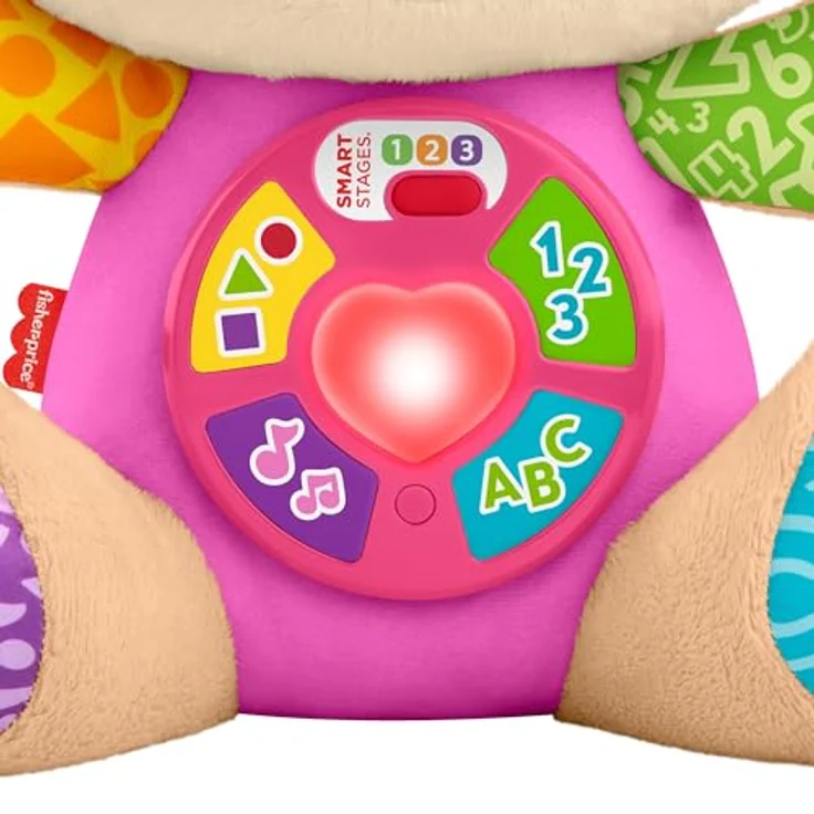 Mattel Fisher-Price Siostrzyczka Szczeniaczka JFD36, interaktives Lernspielzeug mit 80+ Aktivierungen, leuchtendem Herz, mehrsprachig (Englisch, Polnisch, Tschechisch, Slowakisch, Ungarisch) – Bild 4