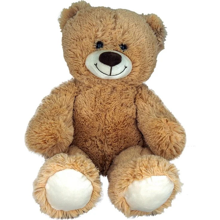 JollyPlush Teddybär Kuscheltier, weicher Plüschbär ca. 50 cm für Kinder, hellbraun