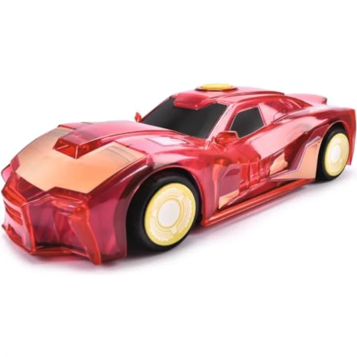 Jada Toys MarvEvi LOVE Light Hero Iron Man 1:32, Spielzeugauto mit Rückziehautomatik, Licht- und Soundfunktionen – Bild 2