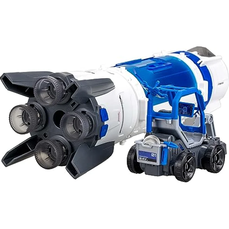 Silverlit – ASTROPOD – Deluxe-Raketenpaket: Charakter- und Fahrzeugbox – Sound- und Lichteffekte – 15 Teile zum Zusammenbauen – Aufbau und Erlebnisse im Weltraumuniversum – Ab 6 Jahren – Bild 5