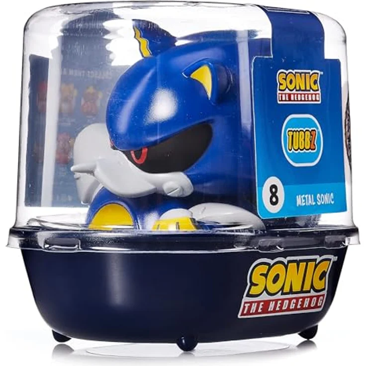 TUBBZ Metal Sonic Sammlbare Vinyl-Gummiente - Offizielles Sonic The Hedgehog Merchandise - Badewannenspielzeug - Retro-Videospiele, Filme & TV – Bild 2