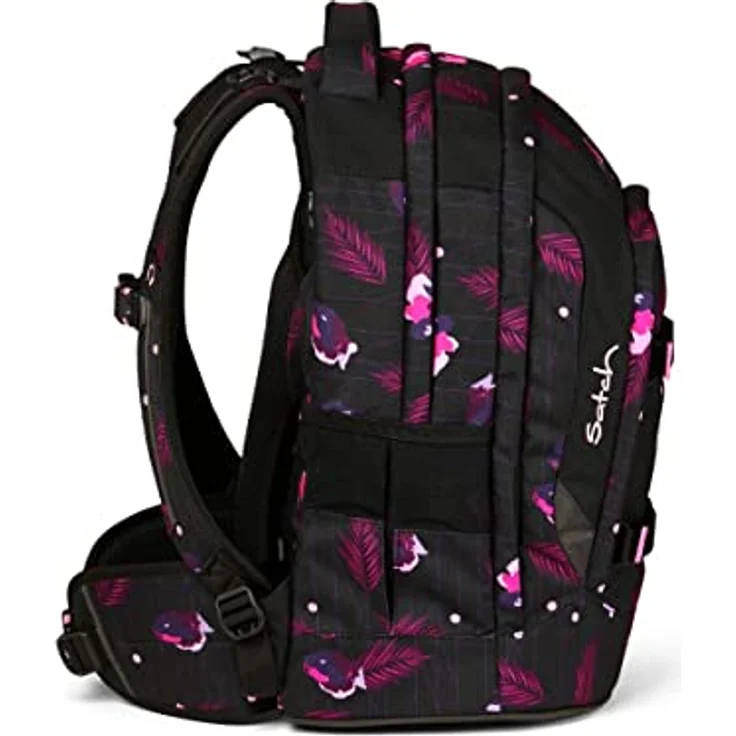 Satch Pack Schulrucksack Set 3tlg. (Mystic Nights) mit Schlamperbox, Sportbeutel, 30 Liter Volumen, 45x30x22 cm, aus 100% recycelten PET-Flaschen, reflektierende Elemente für Sicherheit – Bild 5