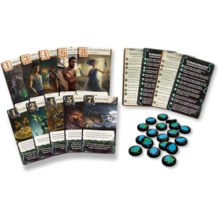 Z-Man Games Arkham Horror: Lovecraft Letter, Kartenspiel für 2-6 Spieler, ab 14 Jahren, 30-45 Minuten Spielzeit, Deutsch – Bild 5