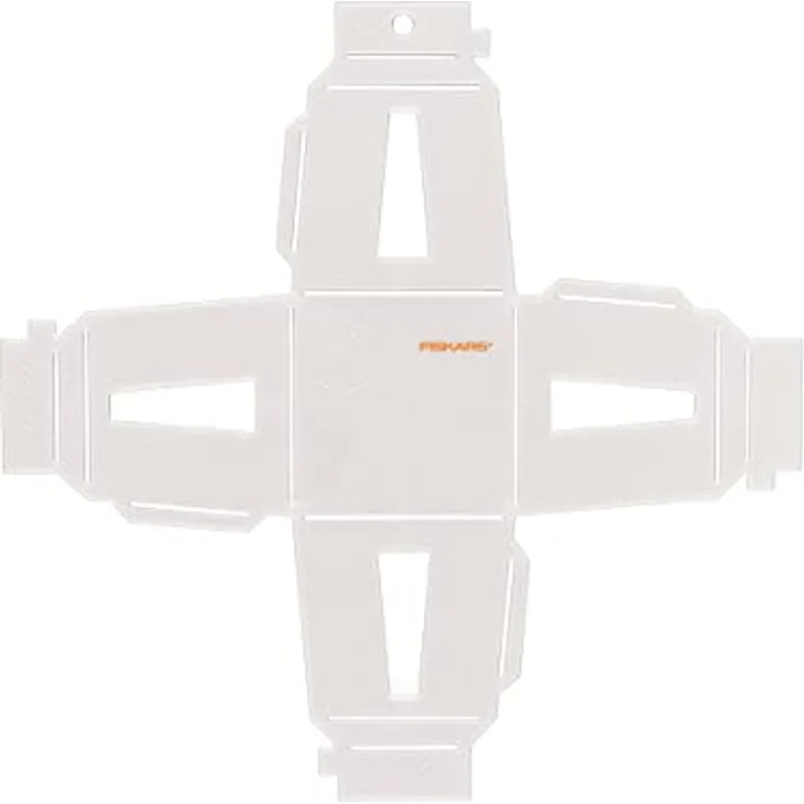 Fiskars 3D Papier-Juwel, Laternen-Schablone, Zur Erstellung von 3D-Formen, Kunststoff, Weiß, 1059568