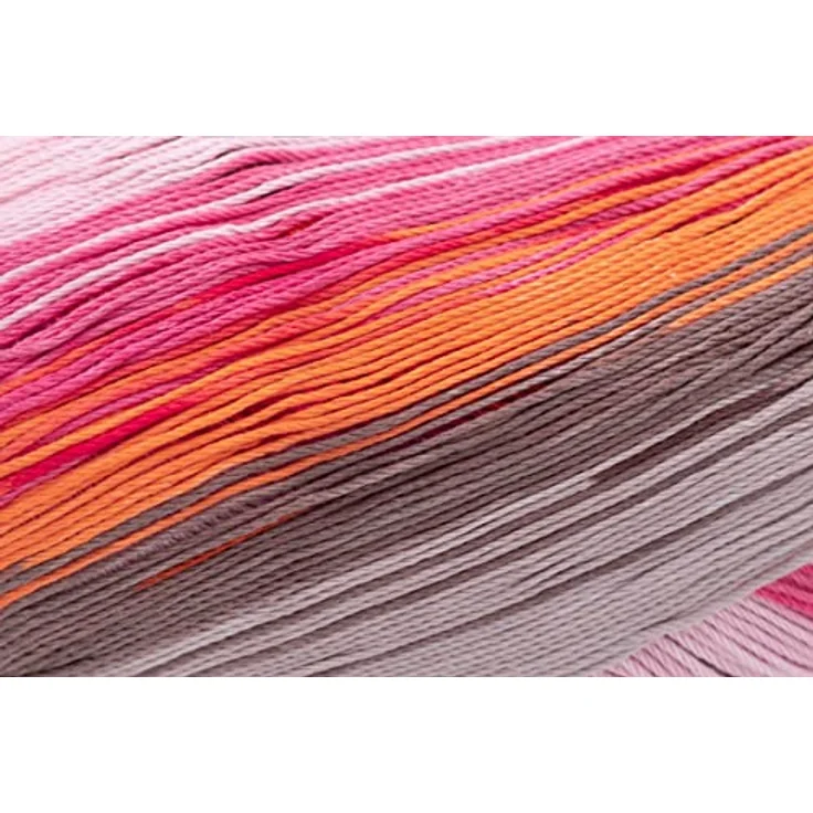 Gründl 4921-07 Cotton Quick Batik Garn, beigebraun-rosa-orange, 1 x 100 g – Bild 2