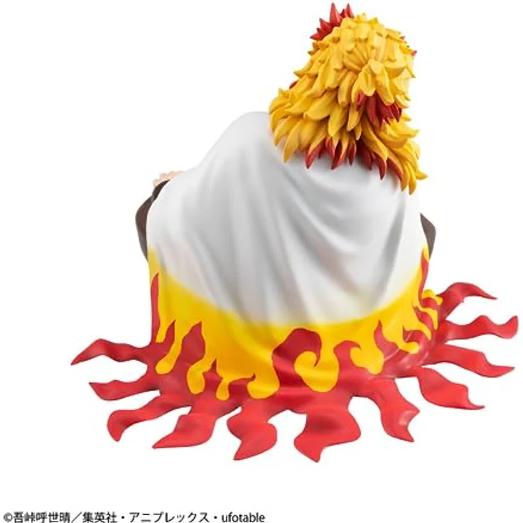 MegaHouse Banpresto G.E.M. Series Demon Slayer Palm Size Rengoku, handgefertigte PVC-Sammelfigur mit Basisständer, offiziell lizenziert – Bild 4