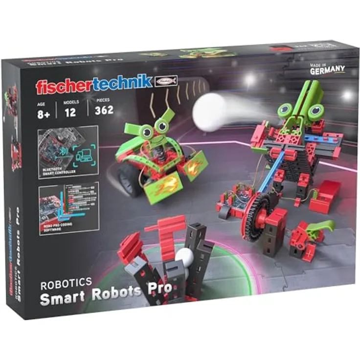 fischertechnik 569021 Smart Robots Pro – Programmierbarer Roboter-Bausatz für Kinder, 12 Modelle, ab 8 Jahren