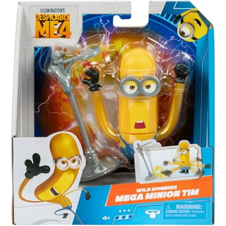 Moose Ich - Einfach Unverbesserlich 4 Mega Minion Actionfigur Tim, 10 cm groß mit Zubehör in Fensterbox – Bild 3