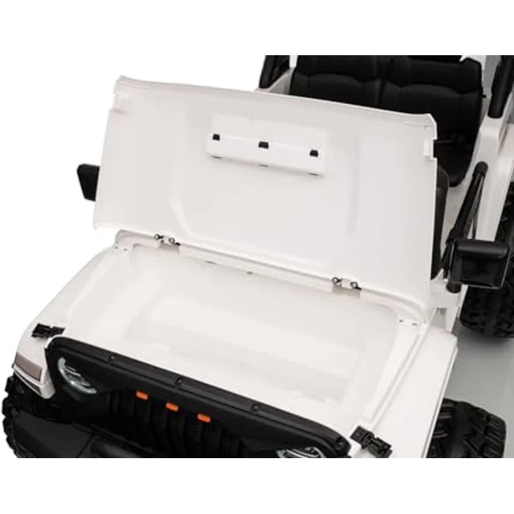RIRICAR Beneo Motors OFFRIDE 4x4² Zweisitzer 12V, elektrisches Kinderauto in schwarz, MP3-Player, 4x4 Antrieb, Lithium-Akku, große EVA-Räder mit Hinterradfederung, Fernbedienung, LED-Lichter – Bild 5