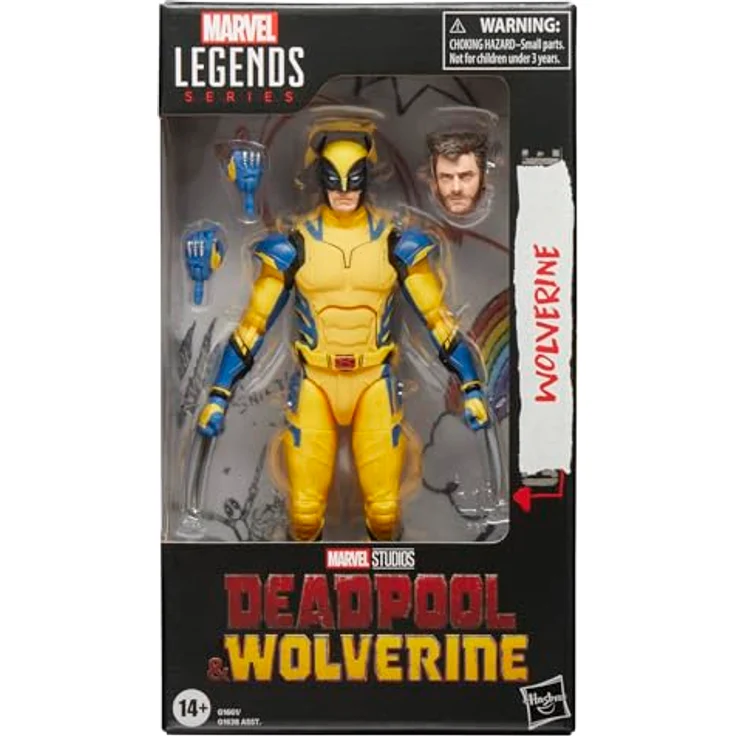 Hasbro Marvel Legends Series Deadpool & Wolverine, Wolverine Actionfigur 15cm mit beweglichen Gelenken und Accessoires – Bild 3