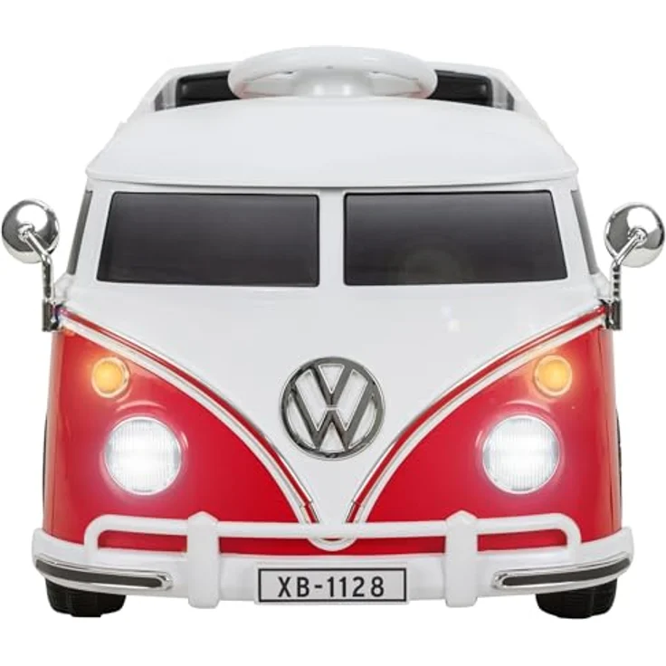 Actionbikes Motors VW Bus T1, Kinder Elektroauto mit Fernbedienung, ergonomischem Sitz und Bluetooth-Funktion, rot – Bild 5