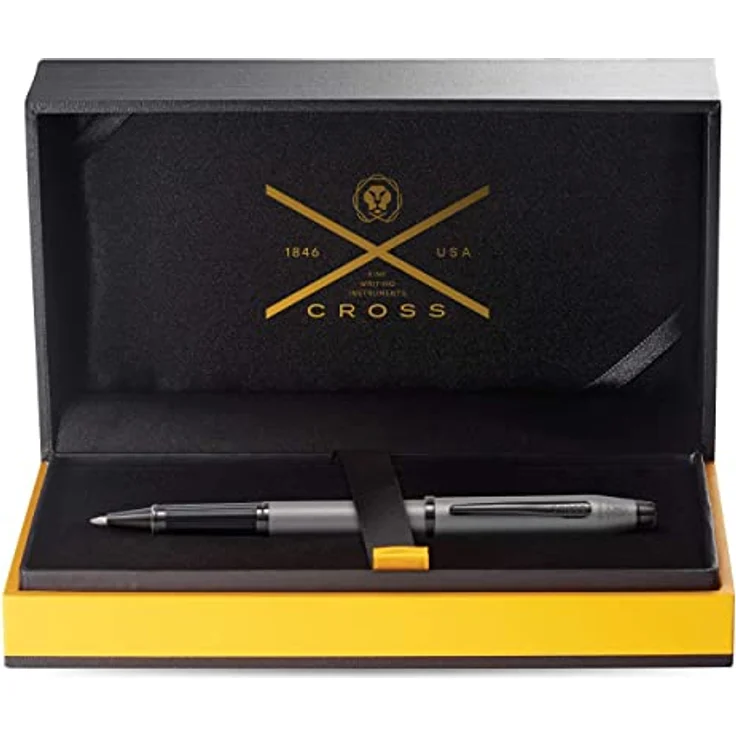 Cross Century Rollerball, eleganter Schreibstift mit dokumentenechter Gel-Tinte, Strichbreite 0,7 mm, Schwarz, inklusive Geschenkbox – Bild 3