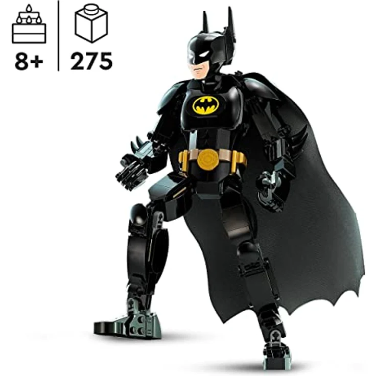 LEGO 76259 DC Batman Baufigur, Superhelden Action Figur und Dekoration, die auf dem Batman-Film von 1989 basiert, Figur mit Umhang, Spielzeug und Sammlerstück aus Gotham City für Kinder ab 8 Jahren – Bild 2