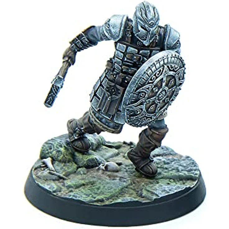 Modiphius The Elder Scrolls: Call To Arms - Dawnguard Core Set, Sammelfiguren mit Isran und gepanzerter Troll-Unterstützung, schwarz – Bild 5