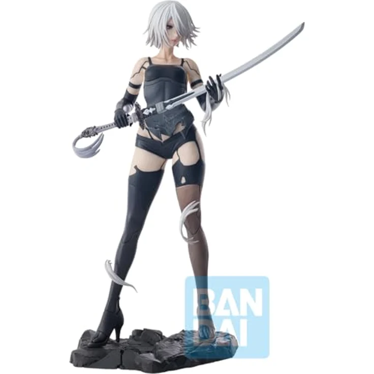 Ichibansho Figur - NieR: Automata - A2 (für die Herrlichkeit der Menschheit) Sammlerstatue, 20 cm hoch, offiziell lizenziert – Bild 4