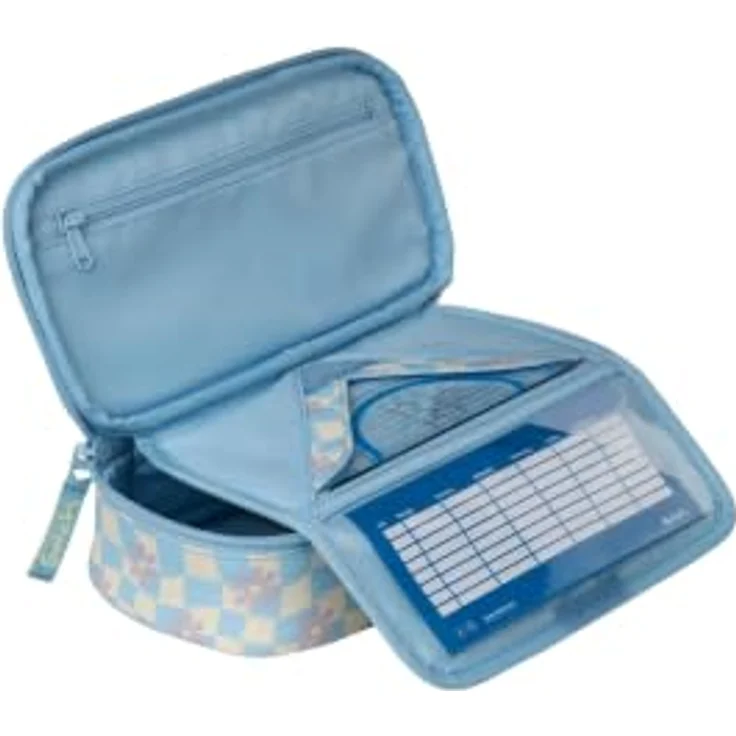 Satch Federmäppchen Schlamperbox, 2-tlg. mit Organizer, Geodreieck und wasserabweisendem Obermaterial aus recyceltem Polyester – Bild 4