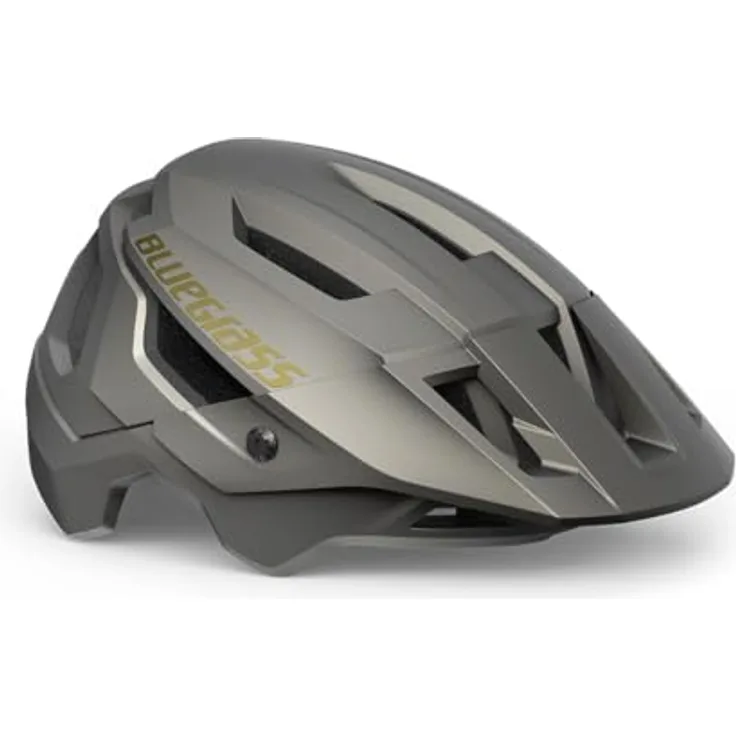 Blue Grass Rogue MTB Helm - Grau, Größe M mit erweiterter Kopfabdeckung und Safe-T Heta Fit System
