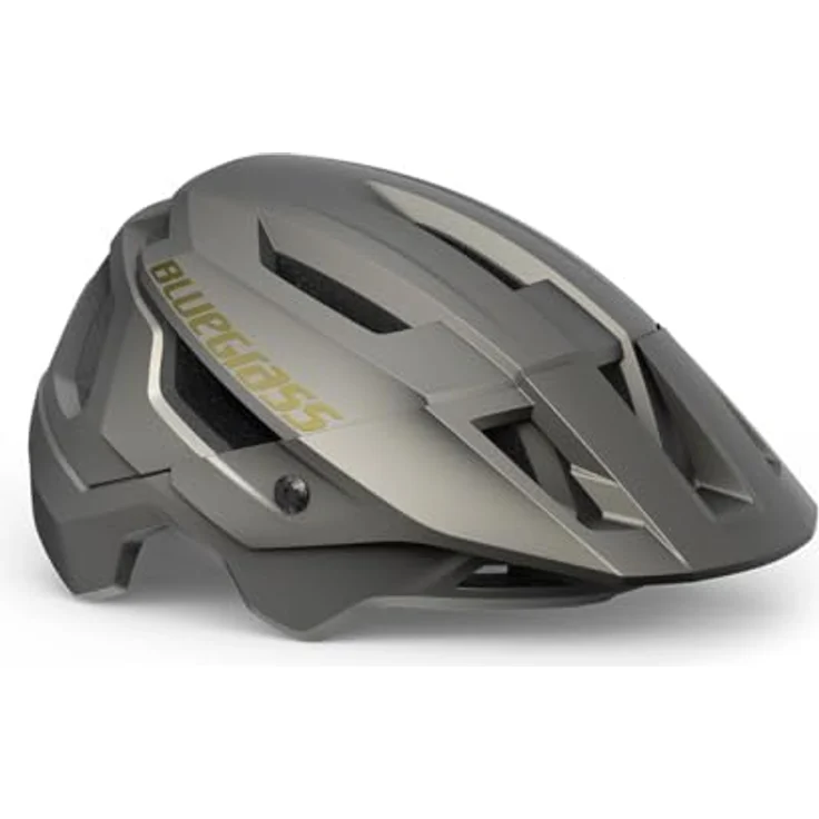 Blue Grass Rogue MTB Helm - Grau, Größe M mit erweiterter Kopfabdeckung und Safe-T Heta Fit System