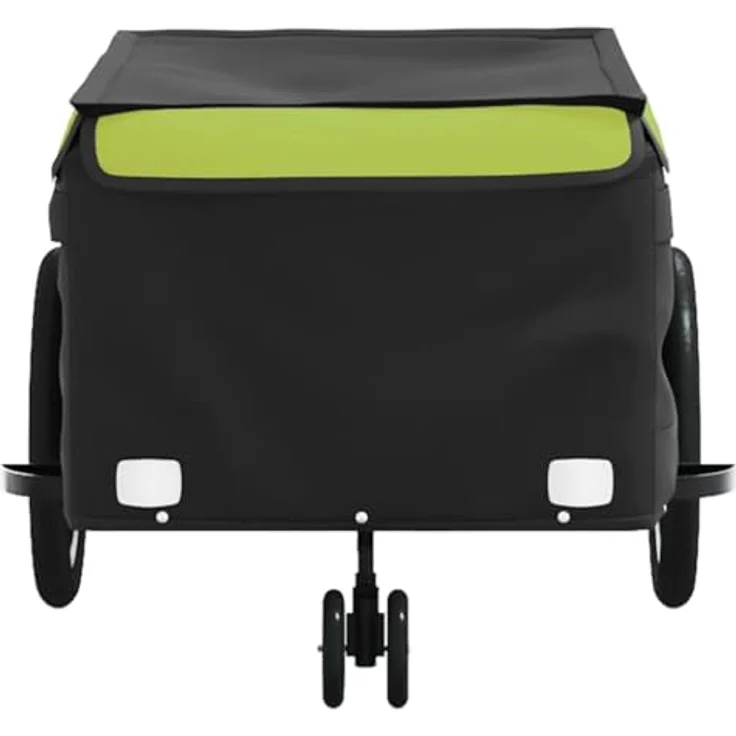 vidaXL Fahrradkinderanhänger, Eisen, 45 kg maximale Tragfähigkeit, schwarz und grün – Bild 6