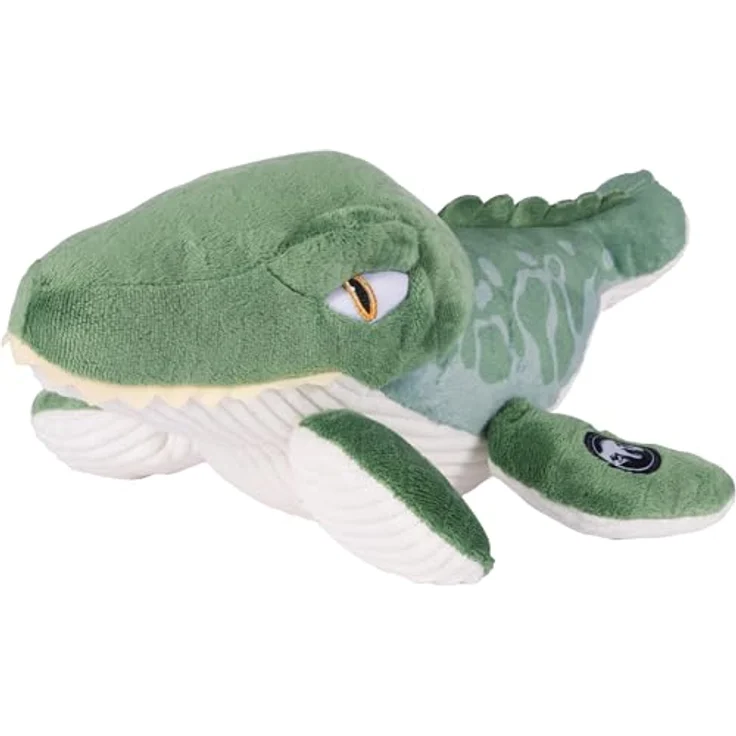 Schmidt Spiele 42845 Jurassic World Rebirth Mosasaurus, 28 cm Plüschfigur aus hochwertigem, weichem Plüsch, handwaschbar – Bild 1