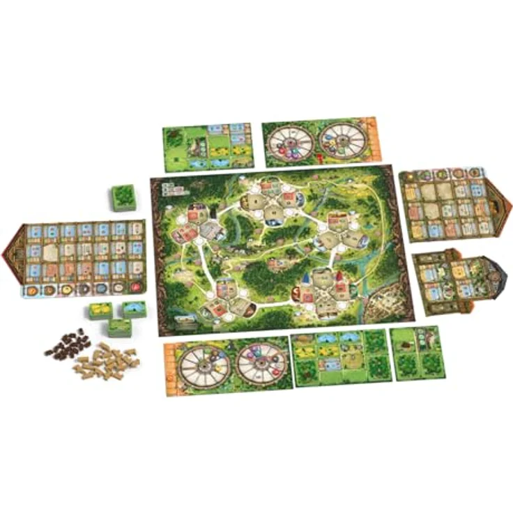 Feuerland Spiele Black Forest, Brettspiel mit innovativem Produktionsrad-Mechanismus, Deutsch, für 1–4 Spieler, Spieldauer ca. 90 Minuten – Bild 4