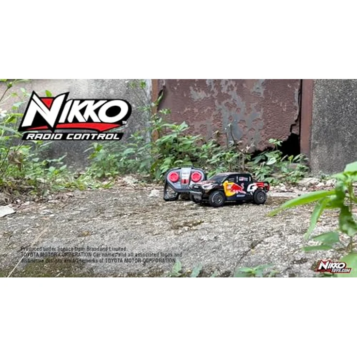 Nikko Toyota GR Dakar #206, Ferngesteuertes Auto im Maßstab 1:18 mit LED-Rennlichtern und 2,4 GHz Präzisionscontroller – Bild 4