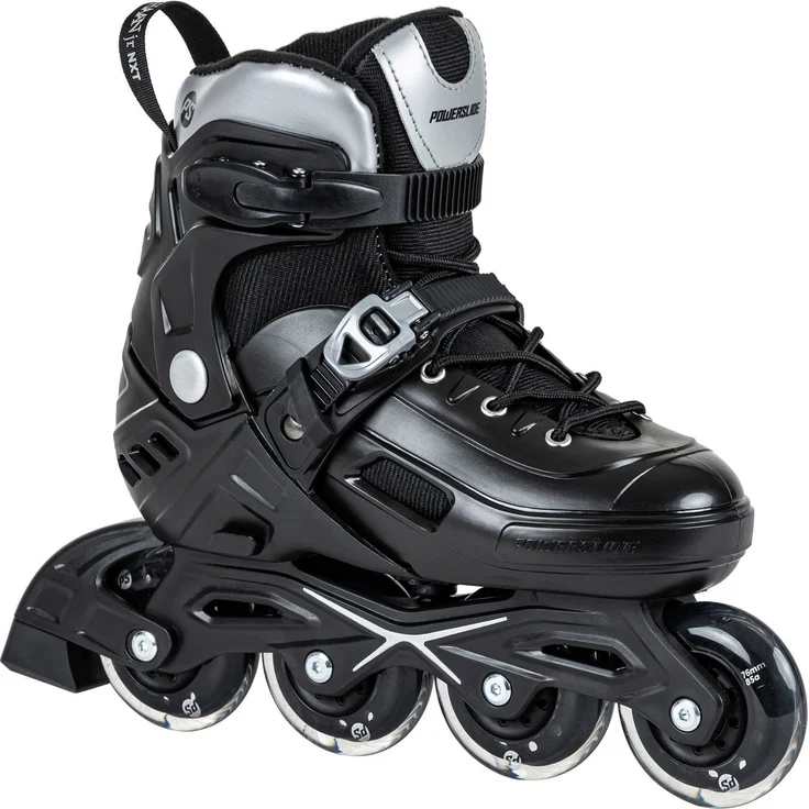 Powerslide Inlineskates Khaan Junior NXT Black adj., Rollschuhe mit Speed Control System (SCS) – Bild 1