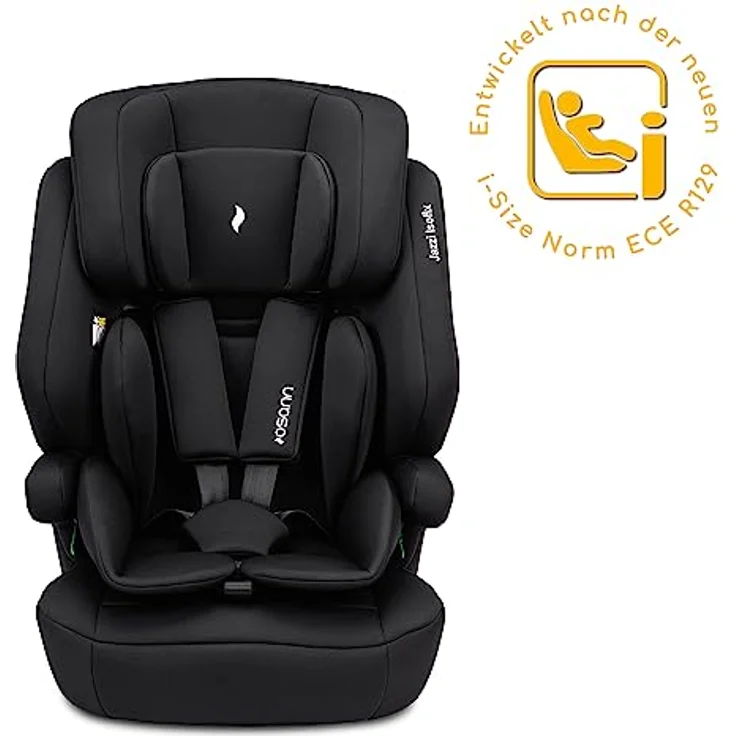 Osann Autokindersitz Jazzi Isofix, mitwachsender Kindersitz für Kinder von 76 bis 150 cm, Schwarz – Bild 3