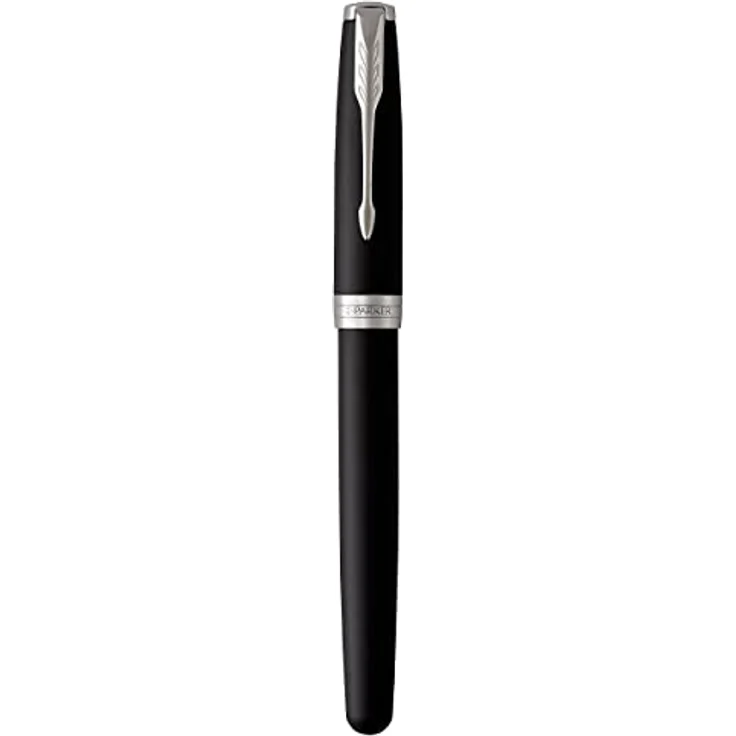 Parker Pen Sonnet, eleganter Schreibstift in Silber und Schwarz, hochwertige Verarbeitung und zeitloses Design – Bild 4