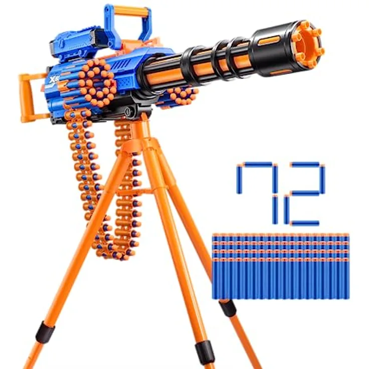 X-Shot Insanity Blaster Motorized Rage Fire Gatlin mit 72 Darts von ZURU