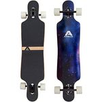 Apollo Longboard Nebula Special Edition Komplettboard mit High Speed ABEC Kugellagern inkl. Skate T-Tool, Drop Through Freeride Skaten Cruiser Boards