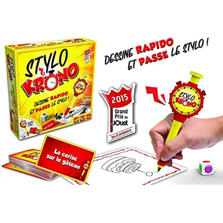Goliath Stylo Chrono, Partyspiel für bis zu 18 Spieler, fördert Kreativität und Teamarbeit, Spielzeit 20 Minuten – Bild 3