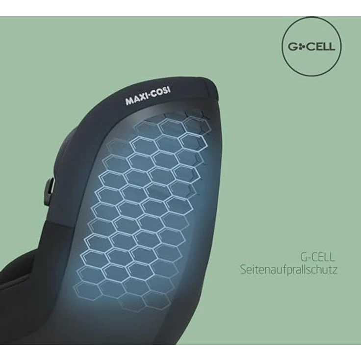Maxi-Cosi Reboarder-Kindersitz Pearl S i-Size mit G-Cell Seitenaufpralltechnologie - Tonal Black – Bild 5