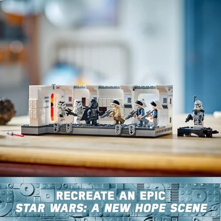 LEGO Star Wars Tantive IV, Klemmbausteine Set mit 7 Minifiguren - Darth Vader, Stormtroopers und mehr, Eintrittstür mit Funktion, 25-jähriges Clone Trooper Fives Jubiläum - Farbe: Mehrfarbig – Bild 5