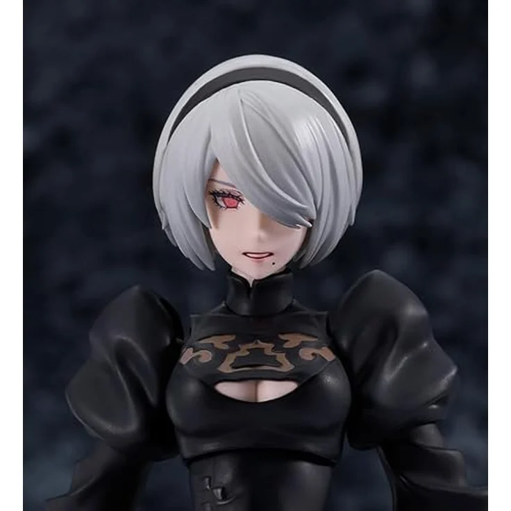 Max Factory Nier:Automata Ver1.1a Figma Actionfigur 2B (YoRHa No.2 Type B), 16 cm detailreiche Sammelfigur mit Zubehör und voll beweglichem Design – Bild 7
