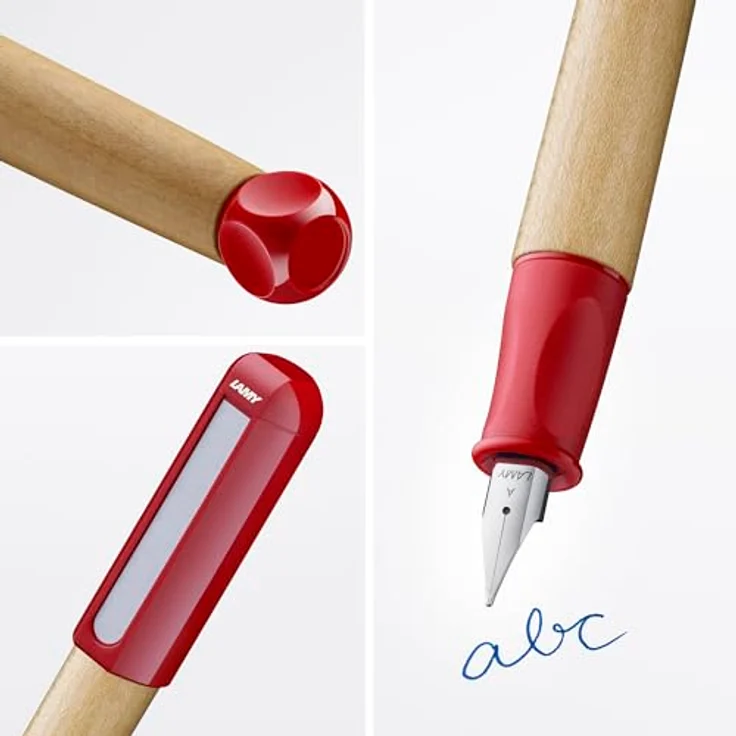 LAMY Füller abc 010 ROT Stärke A, Schreiblernfüller für Kinder ab 5 Jahren – Bild 2