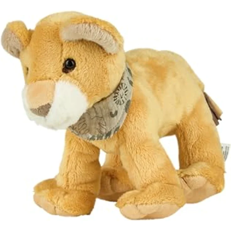 Sterntaler Kuscheltier M LÖWE Leo, weiches Stofftier mit Musselin Halstuch, 18 cm, Pflegeleicht – Bild 1