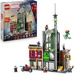 LEGO Marvel 76324, Spider-Man vs. Oscorp, 808-teiliges Action-Diorama für Kinder ab 10 Jahren mit drei detailreichen Gebäuden und transparenten Action-Stäben