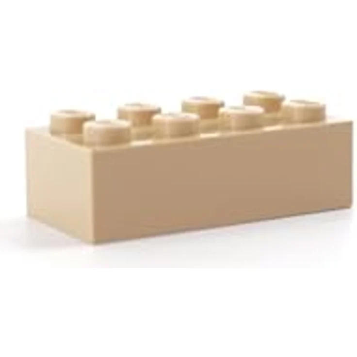 Stein-Experte Lego® 2x4 Classic Basic Steine Beige - 100 Stück | Konstruktionspielzeug, Lernspielzeug zur Entwicklung und zum Lernen für Kinder ab 3 Jahre – Bild 2